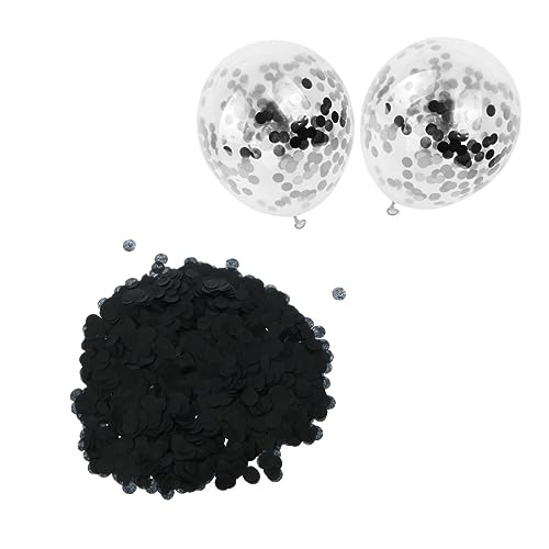 SOLUSTRE Schwarze Konfetti Luftballons Glitter Papierfüllung für Hochzeiten Geburtstagsfeiern und Festliche Anlässe Dekorationen für Romantische SOLUSTRE Schwarze Konfetti Luftballons Glitter Papierfüllung für Hochzeiten Geburtstagsfeiern und Festliche Anlässe Dekorationen für Romantische von SOLUSTRE