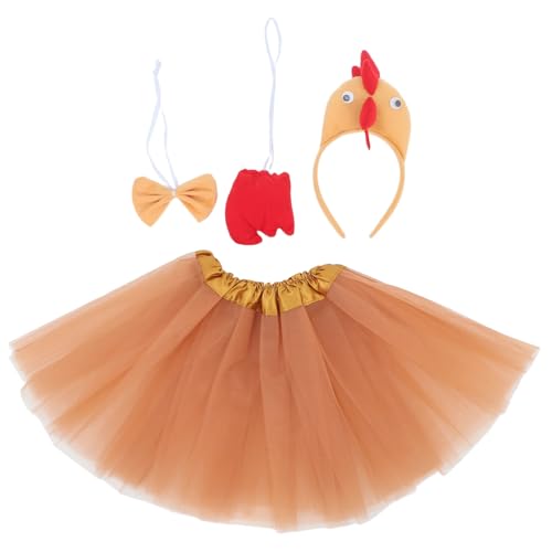 SOLUSTRE Set Party Dress Up Stirnband Huhn Thanksgiving Tutu Zubehör Tierkostüm Kostüm Kostüme Für Entenkostüm Baumwolle SOLUSTRE Set Party Dress Up Stirnband Huhn Thanksgiving Tutu Zubehör Tierkostüm Kostüm Kostüme Für Entenkostüm Baumwolle von SOLUSTRE