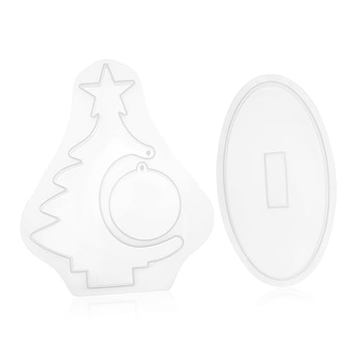 SOLUSTRE Silikonform Weihnachtsbaum Gießform Diy Epoxidharz Mold für Foto Rahmen Herstellung Wiederverwendbar Leicht zu Reinigen Kreatives Design für Weihnachtsdeko und Bastelprojekte von SOLUSTRE