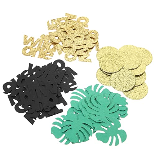 SOLUSTRE Sommerliche Babygeburtstag Tischdeko Konfetti mit Goldenen und Schwarzen Monstera Blättern Festliches Party Glitzerstreu für Kindergeburtstag und Hawaii Mottoparty Dekoration SOLUSTRE Sommerliche Babygeburtstag Tischdeko Konfetti mit Goldenen und Schwarzen Monstera Blättern Festliches Party Glitzerstreu für Kindergeburtstag und Hawaii Mottoparty Dekoration von SOLUSTRE