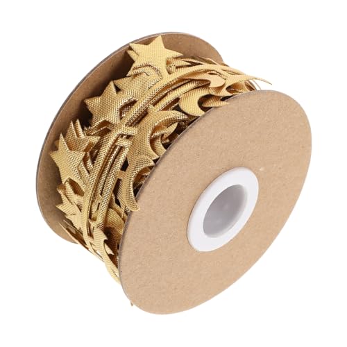 SOLUSTRE Stern Mond Bastelband Vielseitiges Geschenkband mit Stern und Mondmotiv Farbenfrohes Dekorationsband für Festliches Verpacken Hochzeit Geburtstag Weihnachten Langlebig und von SOLUSTRE