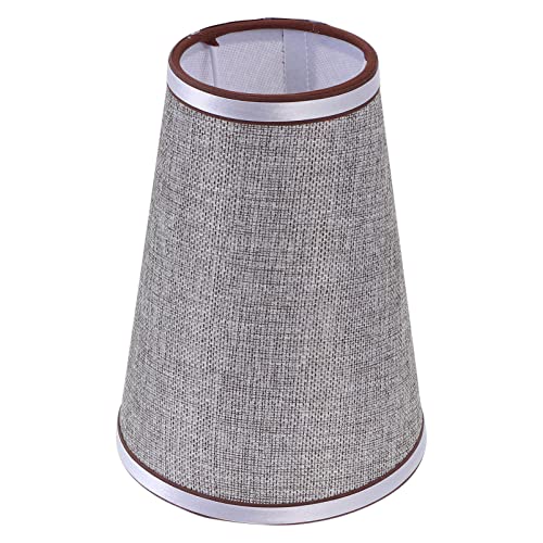 SOLUSTRE Stoff Lampenschirm Grau Lampenabdeckung Stoff E14 Schutzhülle für Tischlampe Schreibtischlampe Kronleuchter Stehleuchte Pendelleuchte Deckenleuchte Hotel Zuhause Zimmer Dekoration SOLUSTRE Stoff Lampenschirm Grau Lampenabdeckung Stoff E14 Schutzhülle für Tischlampe Schreibtischlampe Kronleuchter Stehleuchte Pendelleuchte Deckenleuchte Hotel Zuhause Zimmer Dekoration von SOLUSTRE