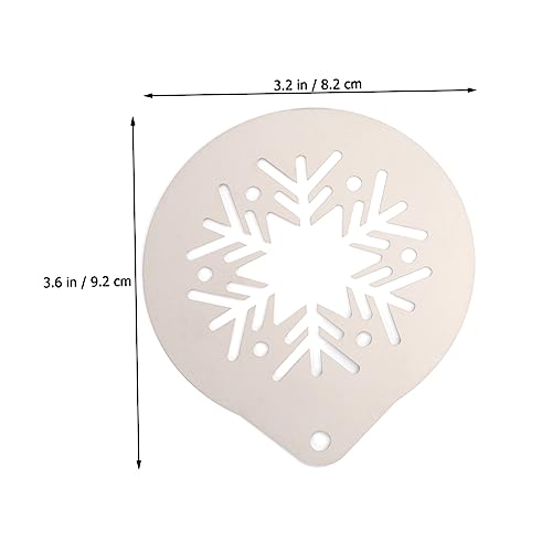 SOLUSTRE Teiliges Cappuccino Schablonen für Milchschaum Latte Art Vorlagen Vielseitig Einsetzbar Einfach zu Reinigen Professionelles Kaffee Dekorieren Zubehör von SOLUSTRE