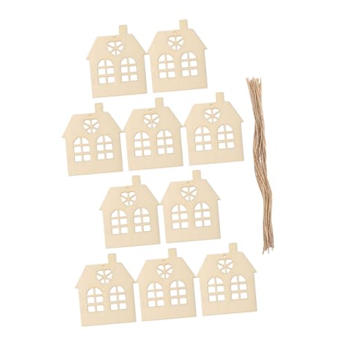 SOLUSTRE Teiliges Holzhaus Deko mit Schnur Glatte DIY Holzscheiben für Kreative Bastelprojekte Handwerkliche Holzmaterialien für Hochzeiten Feste Valentinstag und Partygestaltung SOLUSTRE Teiliges Holzhaus Deko mit Schnur Glatte DIY Holzscheiben für Kreative Bastelprojekte Handwerkliche Holzmaterialien für Hochzeiten Feste Valentinstag und Partygestaltung von SOLUSTRE