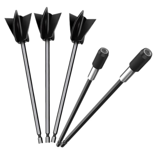 SOLUSTRE Teiliges Resin Mixer Paddel Epoxidharz Mischpaddel für Bohrmaschine Robustes Rührwerkzeug für Farbe Lack und Wiederverwendbar Schnelle und Einfache Mischung von Flüssigkeiten von SOLUSTRE