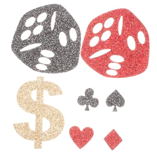 SOLUSTRE Themen Partydekoration Glitzer Poker Konfetti Tischdeko für Geburtstagsfeier mit Strahlendem und Vielseitiger Nutzung für Einladungen und Geschenkbeutel SOLUSTRE Themen Partydekoration Glitzer Poker Konfetti Tischdeko für Geburtstagsfeier mit Strahlendem und Vielseitiger Nutzung für Einladungen und Geschenkbeutel von SOLUSTRE