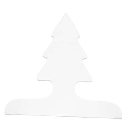 SOLUSTRE Transparente Acryl Vorlage Schneidebrettgriff Holzschablone Weihnachtsbaum Design Holzarbeiten Stanzschablone für Präzises Schneiden und Griffgestaltung von SOLUSTRE