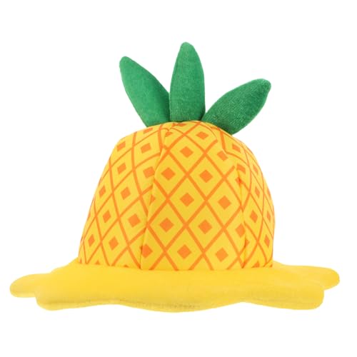 SOLUSTRE Verstellbarer Ananas Partyhut Cartoon Kostüm Kopfbedeckung Verkleidung Für Erwachsene Karneval Maskerade Halloween Fasching von SOLUSTRE