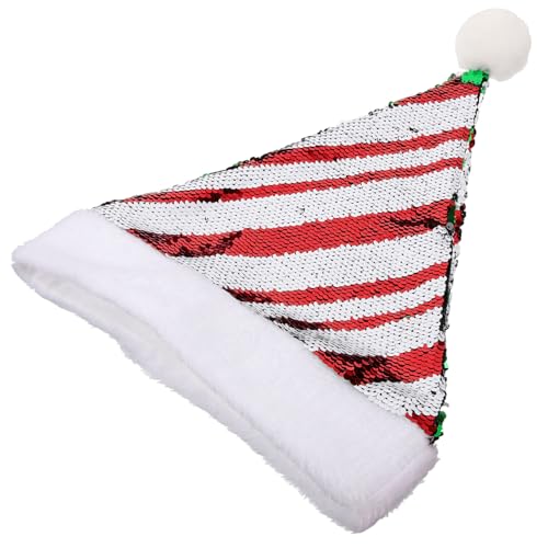 SOLUSTRE Weihnachtlicher Pailletten Santa Hut Weicher Plüsch Festlicher Partyhut für Erwachsene Glänzend und Bequem für Weihnachtsfeiern und Kostüm Accessoire SOLUSTRE Weihnachtlicher Pailletten Santa Hut Weicher Plüsch Festlicher Partyhut für Erwachsene Glänzend und Bequem für Weihnachtsfeiern und Kostüm Accessoire von SOLUSTRE