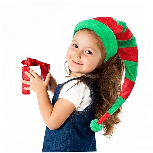 SOLUSTRE Weihnachtsmütze Zipfelmütze Rot Grün Gestreift Leichtes Material Unisex Partyhut Lustiger Kostümhut Für Weihnachtsfeier Und Festliche Anlässe SOLUSTRE Weihnachtsmütze Zipfelmütze Rot Grün Gestreift Leichtes Material Unisex Partyhut Lustiger Kostümhut Für Weihnachtsfeier Und Festliche Anlässe von SOLUSTRE