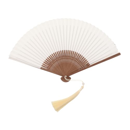 SOLUSTRE Weiße Faltbare Papier-handfächer Traditionelle Chinesische Kalligraphie Malfläche Handgefertigter Klappfächer für Kreative Bastelprojekte Hochzeitsdeko Sommer Kulturveranstaltungen SOLUSTRE Weiße Faltbare Papier-handfächer Traditionelle Chinesische Kalligraphie Malfläche Handgefertigter Klappfächer für Kreative Bastelprojekte Hochzeitsdeko Sommer Kulturveranstaltungen von SOLUSTRE