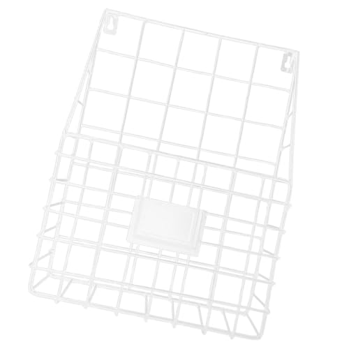 SOLUSTRE Weiße Metall Wandhalterung Hängendes Zeitungs und Zeitschriftenregal Wandkorb Moderner Organizer Für Büro und Zuhause Schmaler Aufbewahrungskorb SOLUSTRE Weiße Metall Wandhalterung Hängendes Zeitungs und Zeitschriftenregal Wandkorb Moderner Organizer Für Büro und Zuhause Schmaler Aufbewahrungskorb von SOLUSTRE