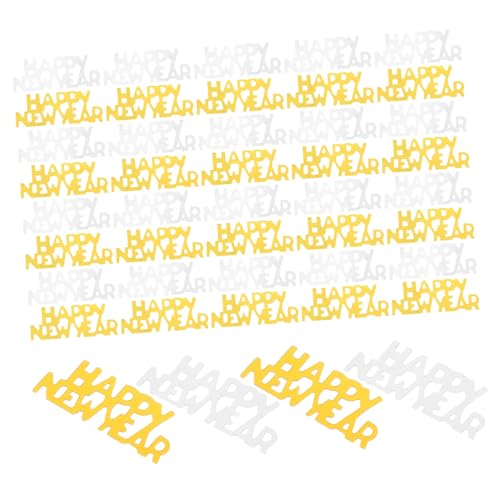 SOLUSTRE Year Party Konfetti Tischdekoration Buntes Streudeko Gold Silber Happy Year für Neujahrsfest Feierlichkeiten SOLUSTRE Year Party Konfetti Tischdekoration Buntes Streudeko Gold Silber Happy Year für Neujahrsfest Feierlichkeiten von SOLUSTRE