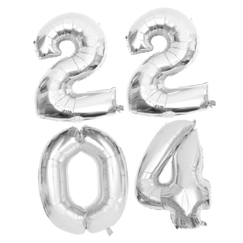 SOLUSTRE Zahlen Folienballons Aluminiumfolie Neue Jahr Party Deko Sicher Leakproof Fotorequisiten Für Wand Fenster Tür Dekoration von SOLUSTRE