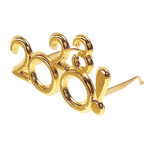 SOLUSTRE Zahlensonnenbrille aus Gold Glänzende Partybrille für Neujahrsfeiern Lustige Accessoires für Geburtstagsfeiern und Feiern Einzigartiges Design für Unvergessliche SOLUSTRE Zahlensonnenbrille aus Gold Glänzende Partybrille für Neujahrsfeiern Lustige Accessoires für Geburtstagsfeiern und Feiern Einzigartiges Design für Unvergessliche von SOLUSTRE