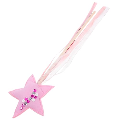 SOLUSTRE Zauberstab Fantasie Spielzeugstab Dekorationen für Ribbons für Prinzessinnenstäbe als Partygeschenke Sternenstäbe Fee Zubehör Zauberstäbe Plastik von SOLUSTRE