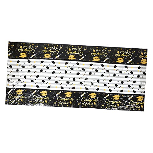 SOLUSTRE abschluss tischdecke bunt Tischdecke für Abschlussfeier Abdeckung Tischtuch im Freien Tabloth -Einweg Partytischdecken Einweg Grad-Tischdecke Stoff Black SOLUSTRE abschluss tischdecke bunt Tischdecke für Abschlussfeier Abdeckung Tischtuch im Freien Tabloth -Einweg Partytischdecken Einweg Grad-Tischdecke Stoff Black von SOLUSTRE
