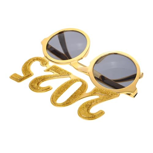 SOLUSTRE digitale Brille Neuartige Sonnenbrille 2025 Zahlenbrille Blau Erwachsene Silvesterbrille Neujahrsbrille aus Kunststoff Foto-Requisiten für das neue Jahr Stk Golden SOLUSTRE digitale Brille Neuartige Sonnenbrille 2025 Zahlenbrille Blau Erwachsene Silvesterbrille Neujahrsbrille aus Kunststoff Foto-Requisiten für das neue Jahr Stk Golden von SOLUSTRE