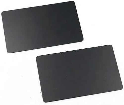 SOMEDA® 10 oder 50 Stück 1mm 86x54 eloxierte Blanko Metallkarten/Visitenkarte Aluminiumlegierung Rohlinge/für Lasergravur/stabil, saubere Kanten (50) von SOMEDA
