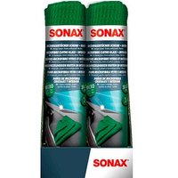 SONAX Scheibe + Innen Mikrofasertücher 40 °C waschbar, 2 St. von SONAX