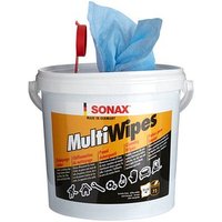 SONAX feuchte Allzweck-Reinigungstücher MultiWipes 1-lagig blau, 72 St. von SONAX