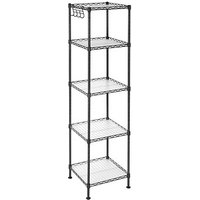 SONGMICS Badregal LGR23BK schwarz 30,0 x 30,0 x 123,5 cm SONGMICS Badregal LGR23BK schwarz 30,0 x 30,0 x 123,5 cm von SONGMICS