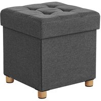 SONGMICS Hocker mit Stauraum LSF14GYZ dunkelgrau von SONGMICS