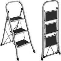 SONGMICS Klapptritt grau 3 Stufen, H: 105,0 cm von SONGMICS