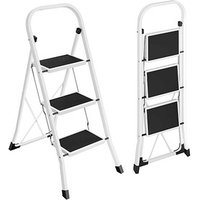 SONGMICS Klapptritt weiß 3 Stufen, H: 105,0 cm von SONGMICS