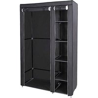 SONGMICS Kleiderschrank, LSF007G schwarz 110,0 cm x 45,0 cm³ x 175,0 cm, 1 St. von SONGMICS