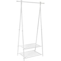 SONGMICS Kleiderständer HSR05W weiß Metall 87,5 x 155,0 cm von SONGMICS