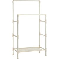 SONGMICS Kleiderständer RDR01WT weiß Metall 83,0 x 157,0 cm von SONGMICS