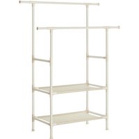 SONGMICS Kleiderständer RDR02WT weiß Metall 114,0 x 139,0 / 171,0 cm SONGMICS Kleiderständer RDR02WT weiß Metall 114,0 x 139,0 / 171,0 cm von SONGMICS