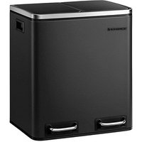 SONGMICS Mülltrenner 2 x 15,0 l schwarz SONGMICS Mülltrenner 2 x 15,0 l schwarz von SONGMICS