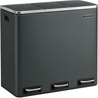 SONGMICS Mülltrenner 3 x 18,0 l grüngrau, 1 St. von SONGMICS