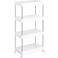 SONGMICS Nischenwagen weiß 42,0 x 22,5 x 87,0 cm SONGMICS Nischenwagen weiß 42,0 x 22,5 x 87,0 cm von SONGMICS