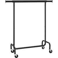 SONGMICS Rollgarderobe schwarz Metall 110,0/150,0 x 160,0 cm von SONGMICS