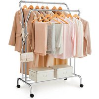 SONGMICS Rollgarderobe silber Metall 4 Haken 103,5 x 141,0 / 155,0 cm SONGMICS Rollgarderobe silber Metall 4 Haken 103,5 x 141,0 / 155,0 cm von SONGMICS