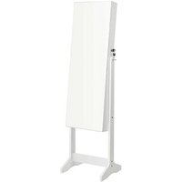 SONGMICS Schmuckschrank weiß 6 Fachböden von SONGMICS