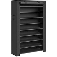 SONGMICS Schuhregal schwarz 88,0 x 28,0 x 160,0 cm SONGMICS Schuhregal schwarz 88,0 x 28,0 x 160,0 cm von SONGMICS