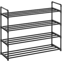 SONGMICS Schuhregal schwarz 92,0 x 30,0 x 73,0 cm, 1 St. von SONGMICS