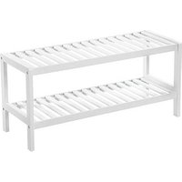 SONGMICS Schuhregal weiß 70,0 x 26,0 x 33,0 cm, 1 St. von SONGMICS