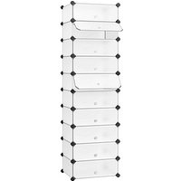 SONGMICS Schuhschrank, LPC10W weiß 43,0 x 31,0 x 173,0 cm SONGMICS Schuhschrank, LPC10W weiß 43,0 x 31,0 x 173,0 cm von SONGMICS