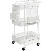 SONGMICS Servierwagen weiß 49,4 x 32,3 x 73,9 cm von SONGMICS