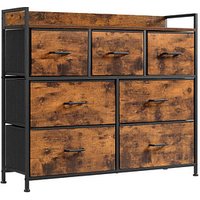 SONGMICS Sideboard, LTS137B01 braun 98,0 x 28,5 x 85,0 cm von SONGMICS