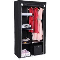 SONGMICS Stoffschrank, RYG84H schwarz 88,0 x 45,0 x 170,0 cm SONGMICS Stoffschrank, RYG84H schwarz 88,0 x 45,0 x 170,0 cm von SONGMICS