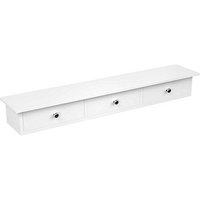 SONGMICS Wandregal weiß 80,0 x 15,0 x 10,0 cm, 1 St. von SONGMICS