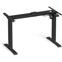 SONGMICS höhenverstellbares Schreibtischgestell schwarz ohne Tischplatte, C-Fuß-Gestell schwarz 110,0 - 155,0 x 60,0 cm von SONGMICS