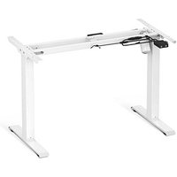 SONGMICS höhenverstellbares Schreibtischgestell weiß ohne Tischplatte, C-Fuß-Gestell weiß 110,0 - 155,0 x 60,0 cm von SONGMICS
