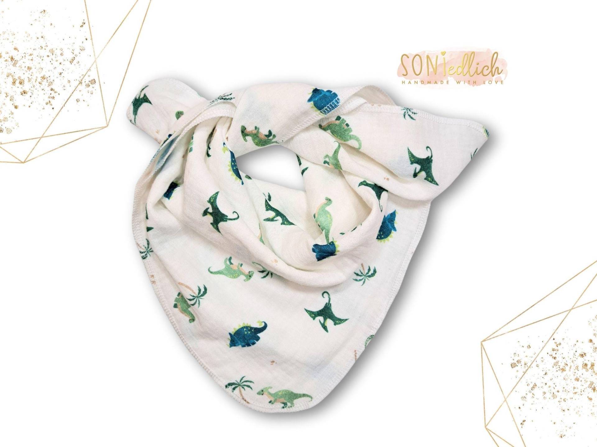 Musselintuch Für Babys Und Kinder/Halstuch Dinosaurier 60 X cm Geschenk Zur Geburt, Taufe Oder Geburtstag Musselintuch Für Babys Und Kinder/Halstuch Dinosaurier 60 X cm Geschenk Zur Geburt, Taufe Oder Geburtstag von SONIedlich